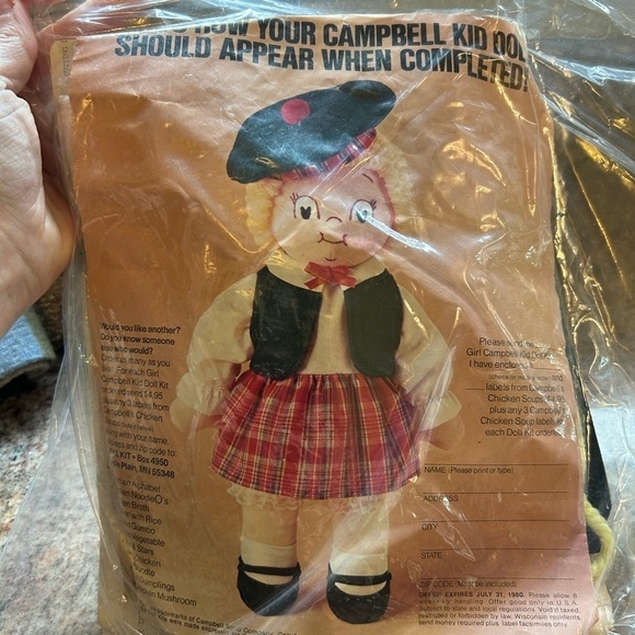 Campbell's Soup Other - Vintage Campbell Kid Doll Kit from 1980